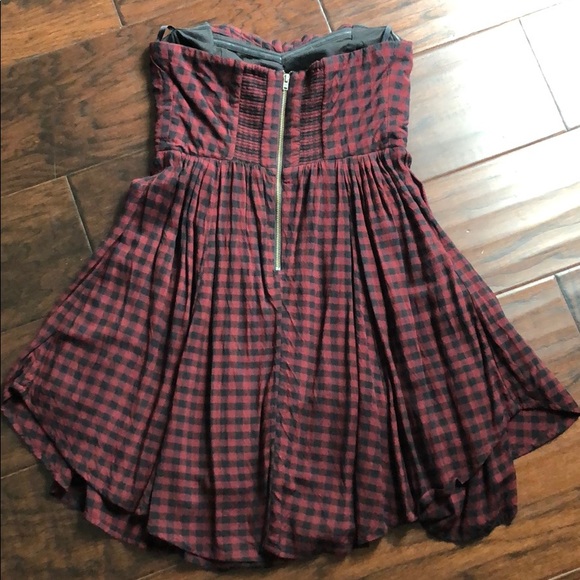 Kimchi Blue Strapless Buffalo Check Dress - Picture 5 of 5